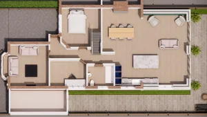 Basildon - Essex - Residential Extension - Plan view extension