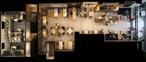 Broadway - Thorpe Bay - Restaurant - The broadway Kitchen plan CGI