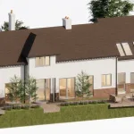 Coldharbour - Tonbridge - Concept - Axonometric Glass barn conversion