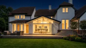 Coldharbour - Tonbridge - Residential Extension - Photorealistic night render