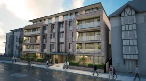 Corona - Leigh - Flats - Concept render CGI