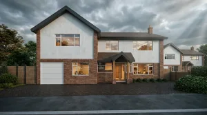 Loampits - Tonbridge, Kent - Residential Extension - External CGI Side Extension render