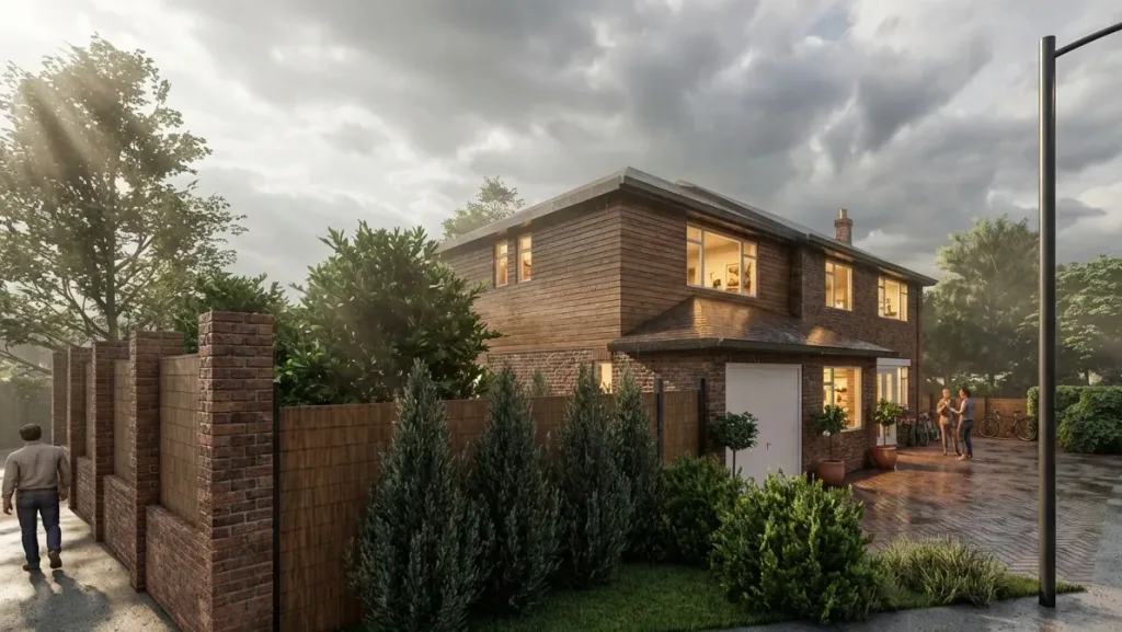 Loampits - Tonbridge - Residential Extension - External CGI Side Extension