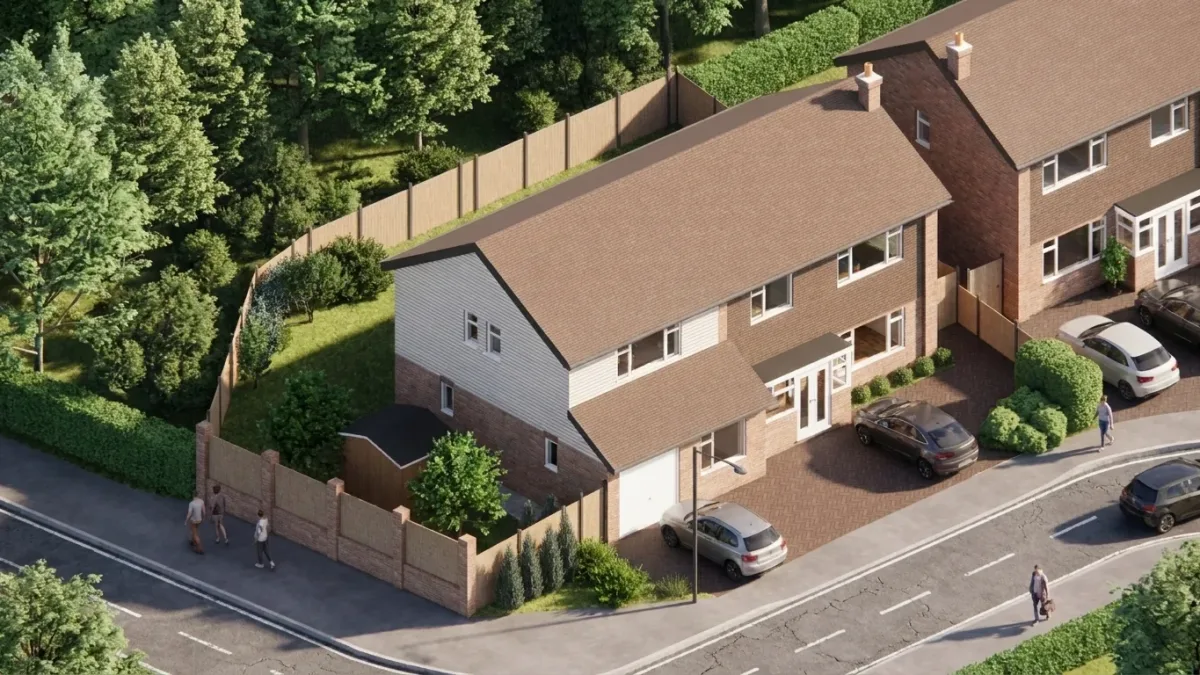 Loampits - Tonbridge - Residential Extension -  axo cgi