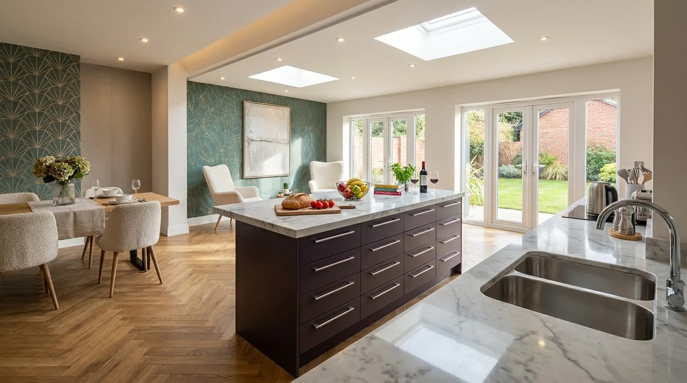 The Fairway - Leigh - Residential Extension - Front cgi realistic 2 (2)