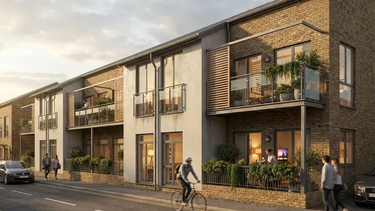 The Garrison - Shoebury - Office to Residential - Concept luxury streetscene
