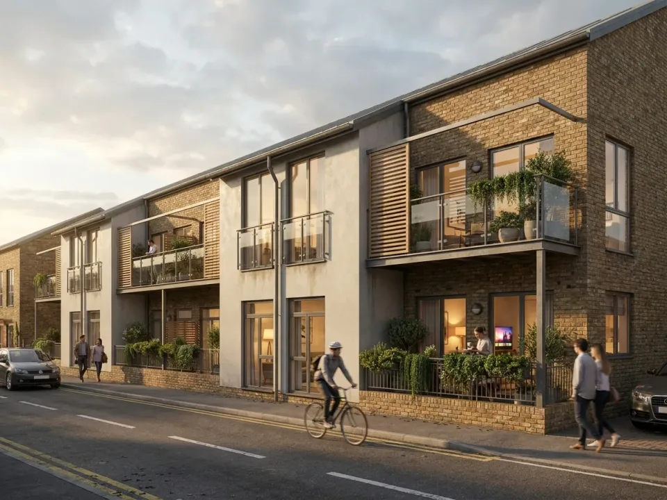 The Garrison - Shoebury - Office to Residential - Concept luxury streetscene