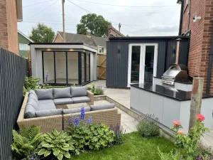 Trenchwood - Tonbridge - Residential Extension - Garden room and outdoor kitchen