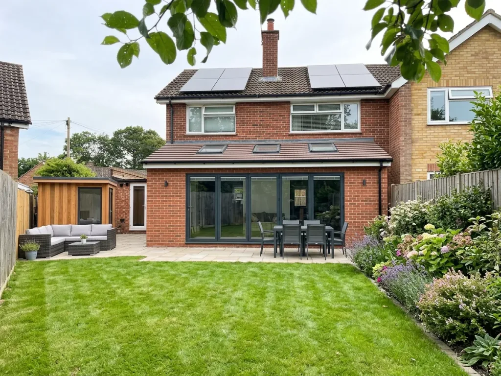 Trenchwood - Tonbridge - Residential Extension - Garden room patio and extension with solar