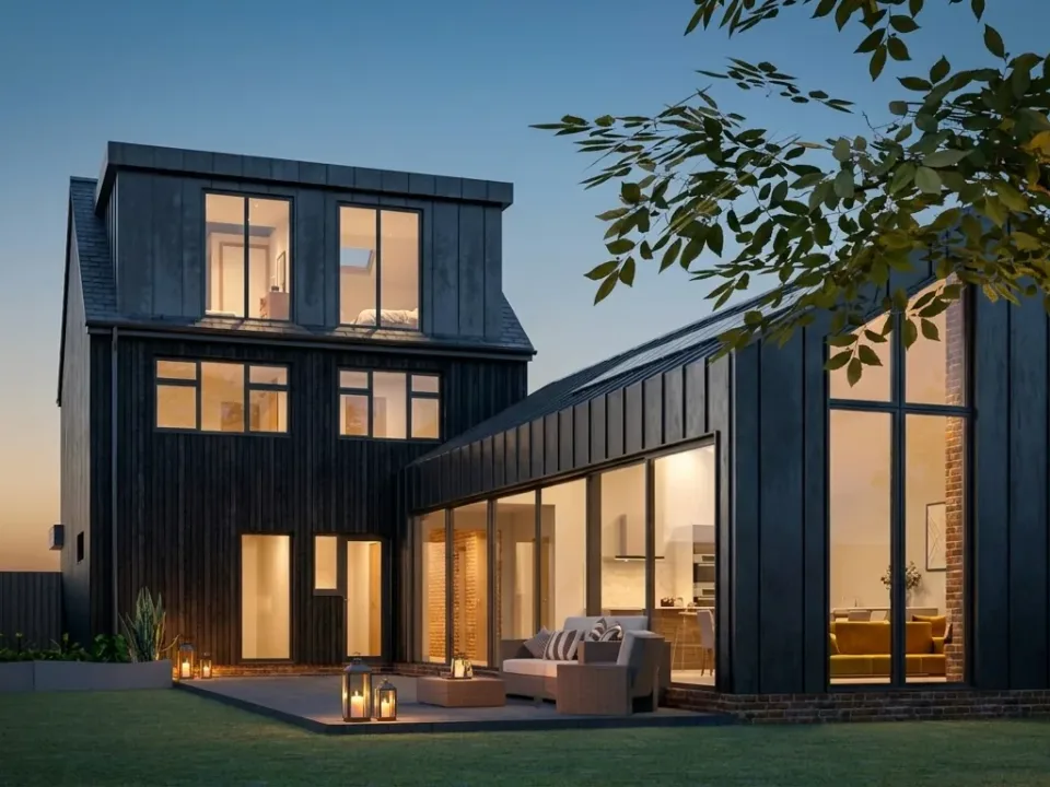Tryfan - Chelmsford - Residential Extension - Black Zinc Extension