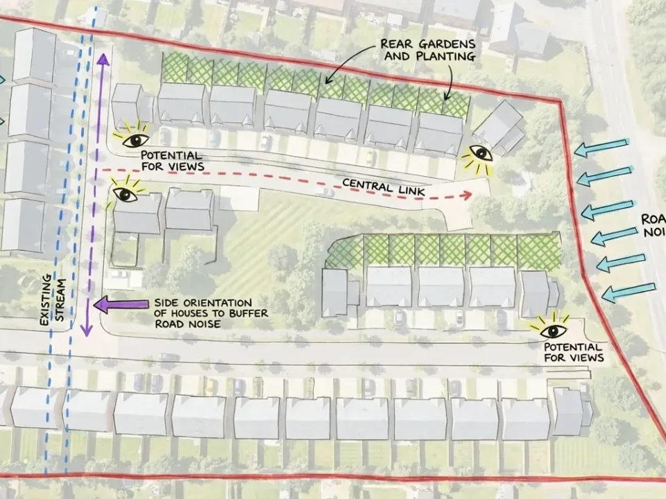 Willow Lane - Paddock Wood - Masterplan - Residential development constraints